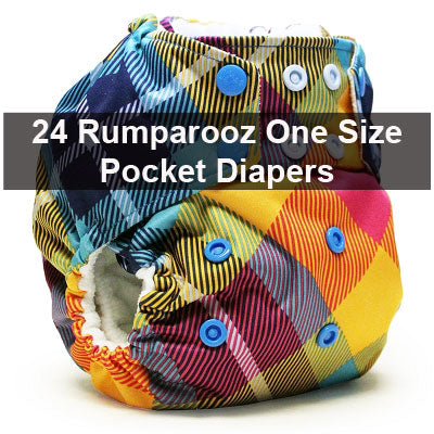 Rumparooz One Size Starter Package of 24 + Free Gifts